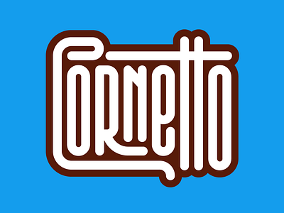 Cornetto cornetto design faelpt graphic design instagram lettering letters logo type typedesign typography