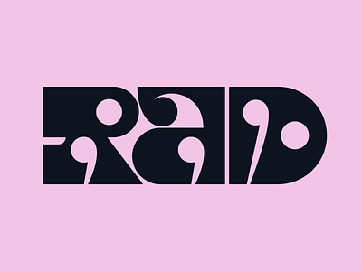 Rad design faelpt graphic design illustration instagram lettering letters rad type typedesign typography