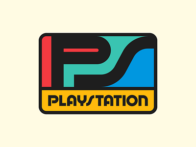 PlayStation badge design faelpt graphic design instagram lettering letters logo playstation type typedesign typography