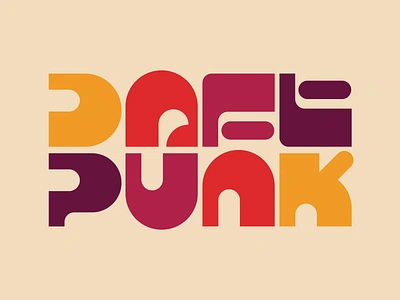 Daft Punk daftpunk design faelpt graphic design illustration instagram lettering letters type typedesign typography