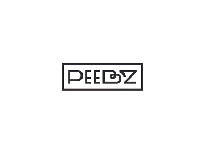 Peebz bespoke brand bw customtype design faeldzn gourmetburger logo peebz porto type typography