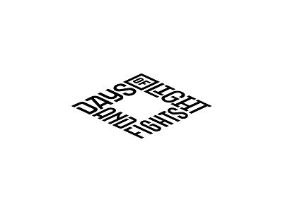 Days of Light and Fights bespoke blog brand bw customtype design faeldzn fashion logo sport type typography