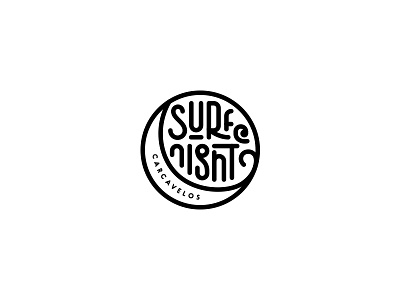 Surf@Night bespoke bw carcavelos customtype design event faeldzn logo night surf type typography