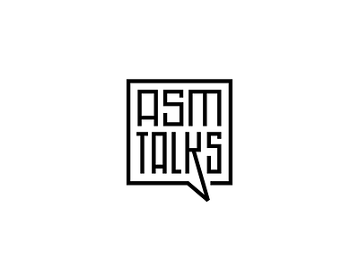 ASM Talks angolaschoolofmanagement asmtalks bespoke faeldzn logo newwork novotrabalho type typedesign typegang typographie typography