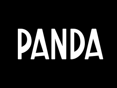Panda blackandwhite experiment faeldzn panda type typedesign typeface typography wip work