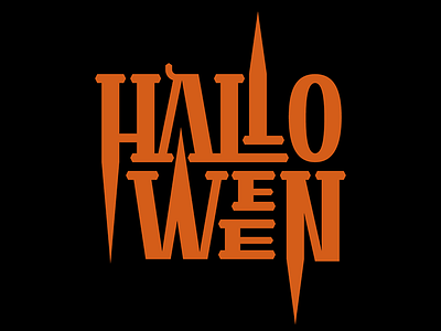 Halloween bespoke faeldzn halloween trickortreat type typography