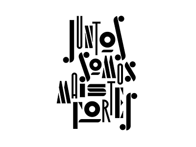 Juntos Somos mais Fortes amor electro bespoke design faelpt fortes illustration instagram juntos type typography