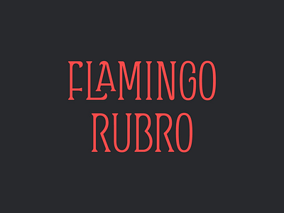 Flamingo Rubro design flamingo flamingo rubro graphic design logo logo design typography