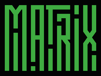 The Matrix design graphic design matrix movie neo scifi the matrix type typography