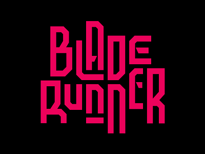 Blade Runner bespoke blade runner blade runner 2049 design faelpt graphic design movie type typedesign typography