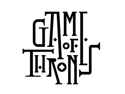 Game of Thrones design faelpt gameofthrones got jonsnow lettering letters type typography