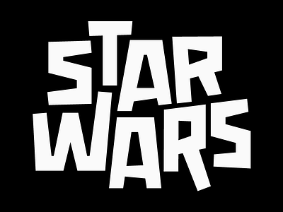 Star Wars darth vader design faelpt jedi skywalker star wars starwars type typedesign typography