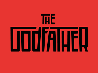 The Godfather al pacino faelpt godfather graphic design illustration marlon brando movie the godfather type typedesign typography