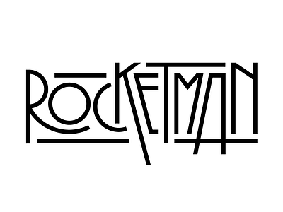 Rocketman 🚀 design elton elton john faelpt lettering letters movie music rocketman type typedesign typography