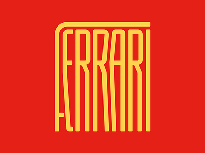 Ferrari cars f1 faelpt ferrari italy lettering letters type typography