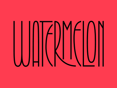 Watermelon design faelpt fruit illustration instagram lettering letters summer type typedesign typography watermelon