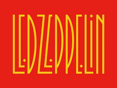 Led Zeppelin 🤘 design faelpt jimmy page led zeppelin lettering music rock s type typography