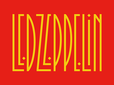 Led Zeppelin 🤘 design faelpt jimmy page led zeppelin lettering music rock s type typography
