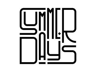 Summer Days design faelpt illustration instagram lettering letters summer type typedesign typography