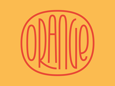 Orange color faelpt fruit graphic design juicy lettering orange typography