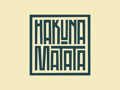 Hakuna Matata design disney faelpt hakuna matata hakunamatata illustration instagram lettering lion king type typedesign typography