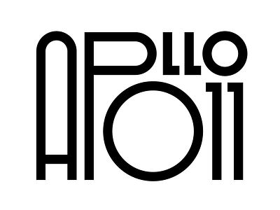 Apollo 11 apollo apollo 11 design faelpt graphic design lettering letters moon moon landing nasa typography