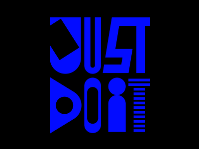 Just Do It. design faelpt instagram just do it lettering letters nike type typedesign typography