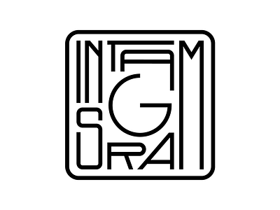 Instagram design faelpt illustration instagram lettering letters logo logotype type typedesign typography