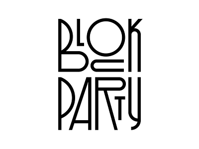 Block Party block block party design faelpt graphic design illustration instagram lettering letters party type typedesign typography