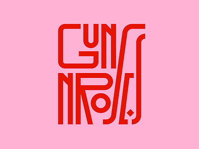 Guns N' Roses design faelpt graphic design gunsnroses illustration instagram lettering letters type typedesign typography