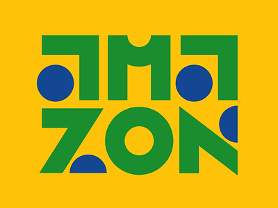 Amazon 💚 amazon amazonia brazil design faelpt flag graphic design lettering type typography