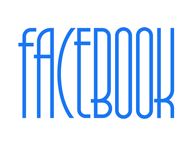 Facebook design facebook faelpt graphic design lettering letters logo type typography