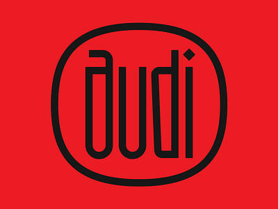 Audi audi design faelpt graphic design lettering letters logo design typography