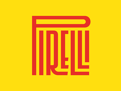 Pirelli design faelpt graphic design instagram italy lettering letters logo pirelli tires type typedesign typography