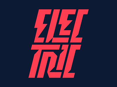 Electric design electric electricity faelpt graphic design instagram lettering letters type typedesign typography