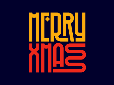 Merry Xmas christmas design faelpt graphic design instagram lettering letters type typedesign typography xmas