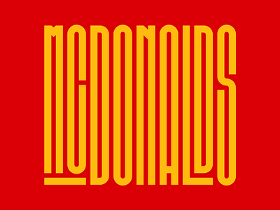 McDonald's 🍟 chips design faelpt graphic design instagram lettering letters mcdonalds type typedesign typography