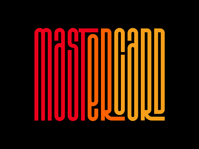 MasterCard design faelpt graphic design instagram lettering letters logo mastercard type typedesign typography