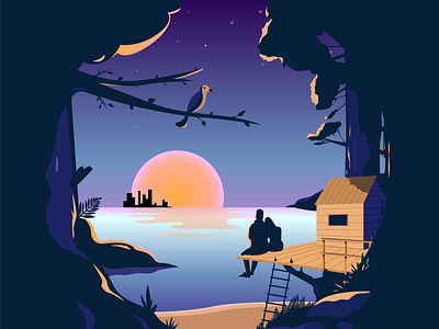 romantic adobe illustrator art