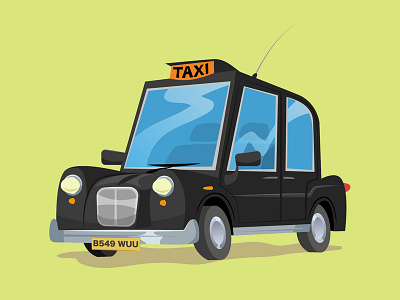 Taxi illustration vector art