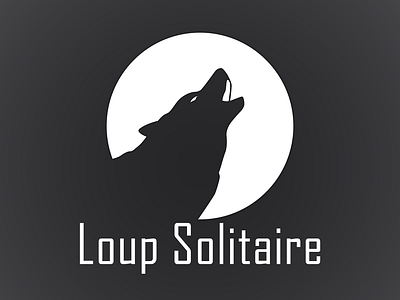 Loup Solitaire design icon identity logo vector