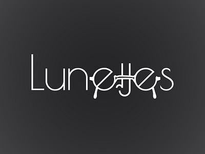 Lunettes - Glasses branding design identity logo vector