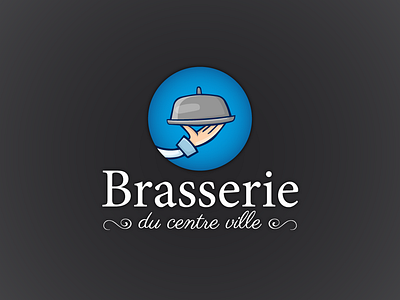 Brasserie Du Centre Ville branding design icon identity illustration logo vector