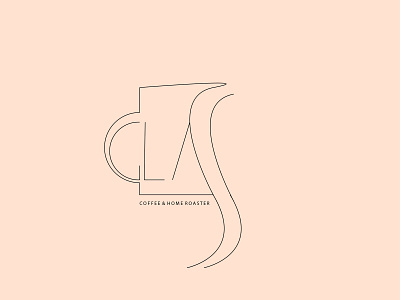 Glass branding design flat illustration logo type