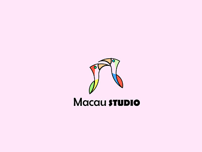 Macau Studio branding design flat identity illustration illustrator logo minimal type