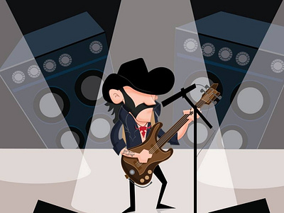 Anderson Barros Lemmy Motörhead illustration characterdesign illustration vector
