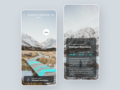 AR Reality App. Climbing. app ar climbing ecommerce interface ios minimal mobile app mobile apps mountain navigator reality ui