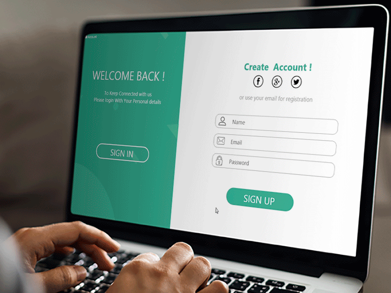 Sign In/ Sign Up Screen UI website animatio branding dashboad design illustration log in prototype prototype animation signup typography ui uidesign ux website