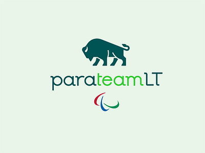 ParateamLT athletics bison branding bull design icon logo logo design paralympic sport sports branding sports logo taurus team team logo vector