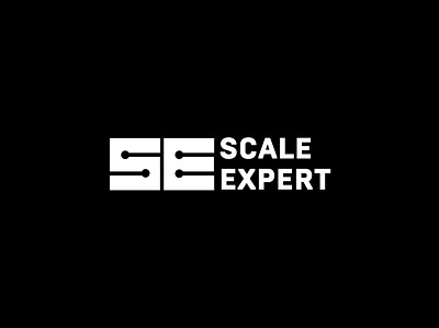SCALE EXPERT logo branding design e letter electronics flat illustration industrial elctronics logo logo design s letter scales typography ui ux vector